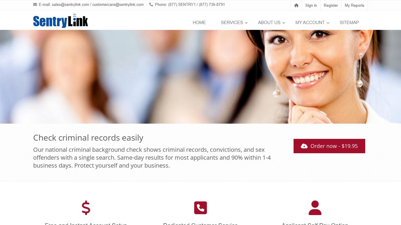 SentryLink - Pre Employment Background Checks and Tenant Screening